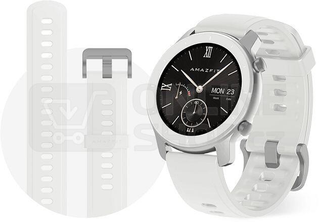 Chytré hodinky Amazfit GTR 42 mm Moonlight White A1910 MW