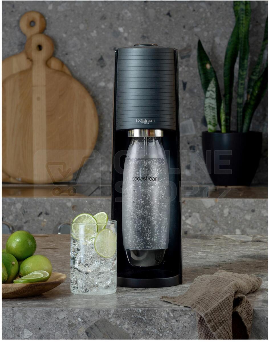 SET SodaStream Terra Black Náhradní láhve Sodastream FUSE 3 x 1l