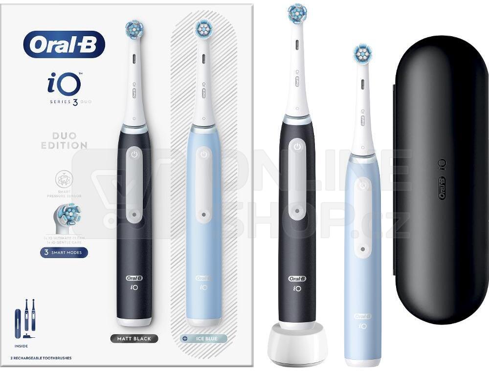 Oral B Io Series Duo Black Blue Elektrick Zubn Kart Ek Re Imy