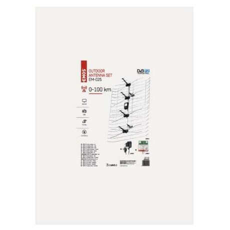 Emos anténa venkovní EM 025 0100 km DVB T2 DAB filtr LTE 4G J0665