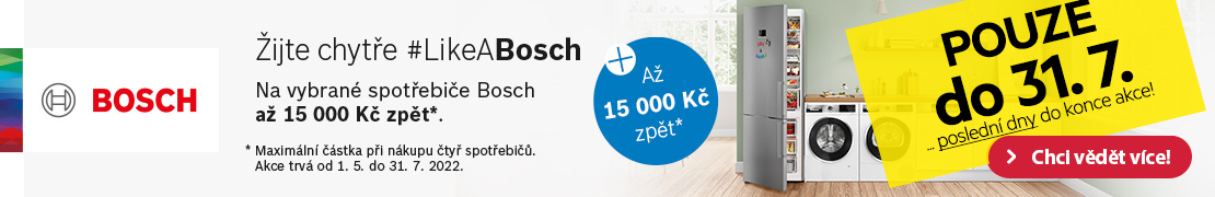 CASHBACK Bosch - získejte ZPĚT až 15 000 Kč