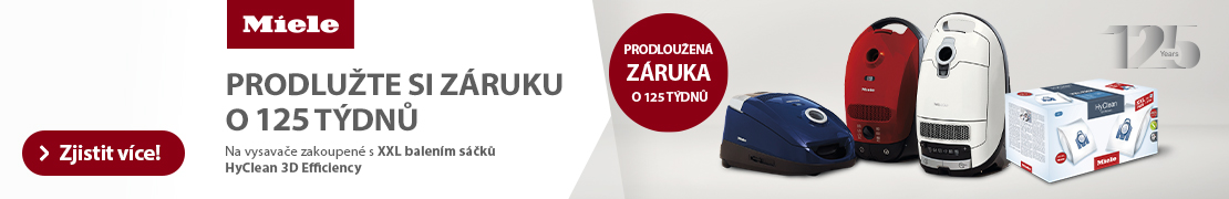 Prodlouen zruka o 125 tdn na vysavae Miele