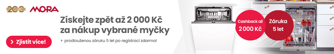 CASHBACK Mora - zskejte a 2 000 K ZPT!