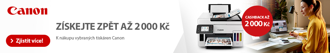 Zskejte CASHBACK a 2 000 K za nkup tiskrny Canon