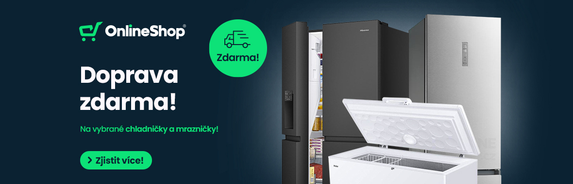 DOPRAVA ZDARMA na chladniky a mrazky!