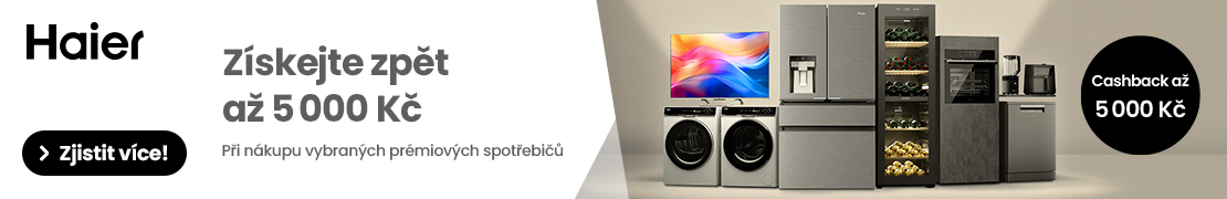 Haier CASHBACK a 5 000 K (kuchysk potebie)