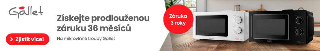 Zruka 3 roky na mikrovlnn trouby Gallet