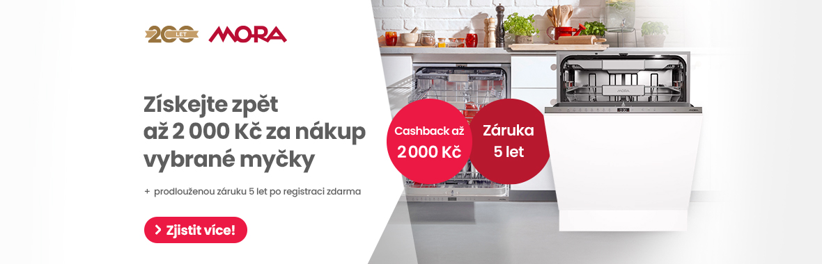 CASHBACK Mora - zskejte a 2 000 K ZPT!