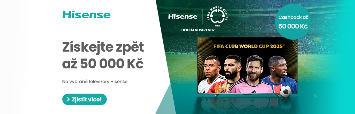 CASHBACK Hisense! Zskejte zpt a 50 000 K!
