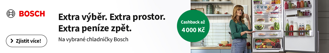 Cachback až 4000 Kč na chladničky BOSCH