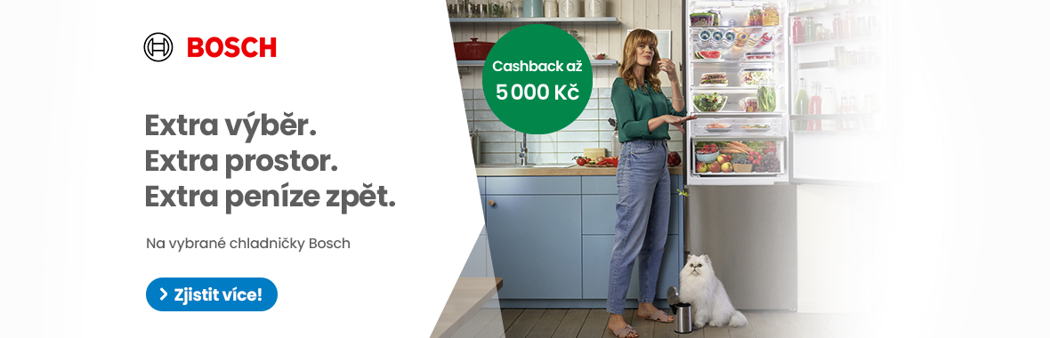 Caschback a 5000 K na chladniky BOSCH