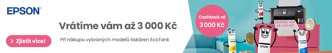 Zskejte CASHBACK a 3 000 K za nkup tiskrny Epson Eco Tank (tiskrny)