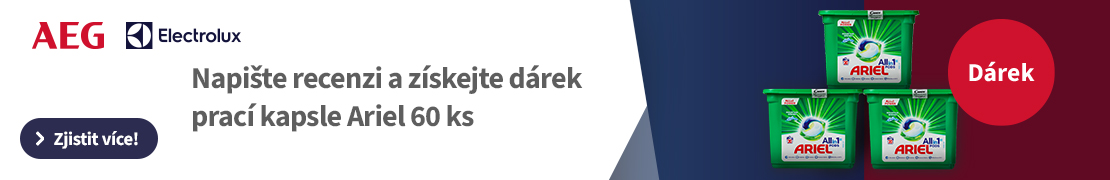 Prací kapsle zdarma k vybraným spotřebičům AEG a Electrolux (drogerie)