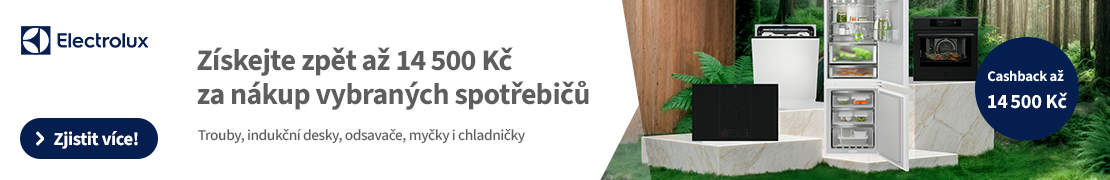 Cashback až 4 000 Kč na Electrolux (trouby)