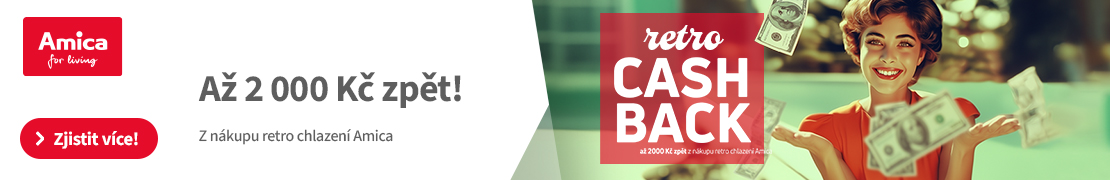 Amica - retro cashback až 2 000 Kč (chladničky)
