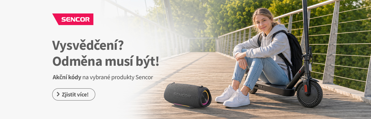 Odměna za vysvědčení s produkty Sencor!
