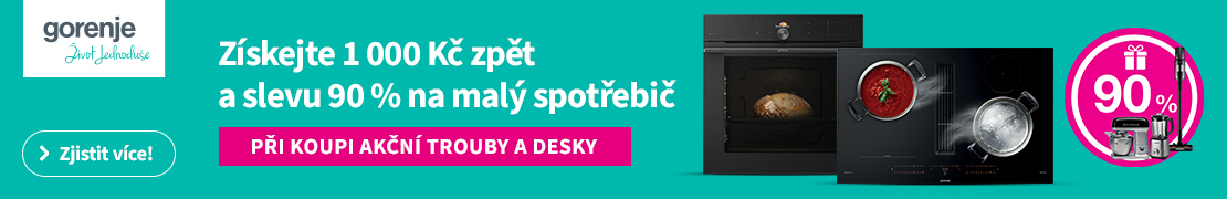 Gorenje CASHBACK až 1 000 Kč (trouby)