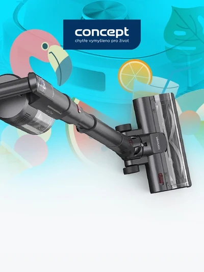 Tyčový vysavač jako dárek k podlahové myčce Concept VR4130