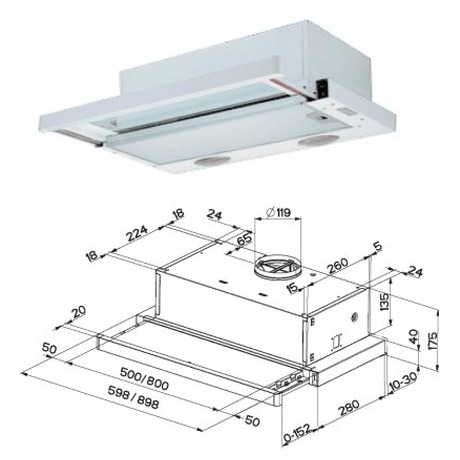 Faber Flexa 60&nbsp;W -&nbsp;bílý (foto 2)