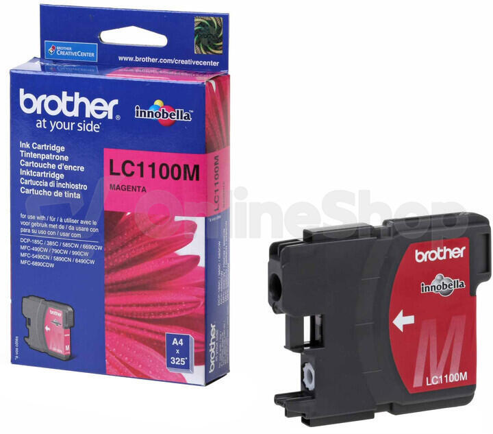 Brother LC-1100M (ink. magenta, 325 str. @ 5%) (LC1100M)
