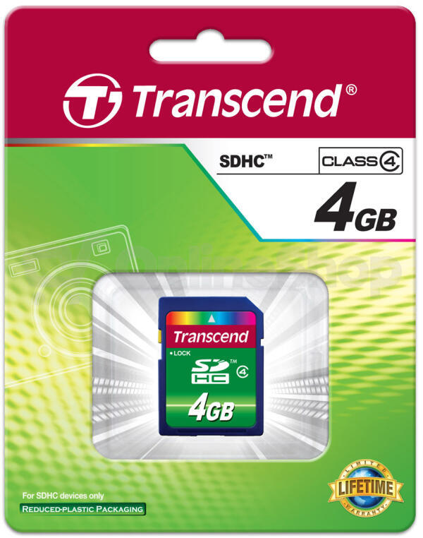 Paměťová karta Transcend SDHC 4GB Class4