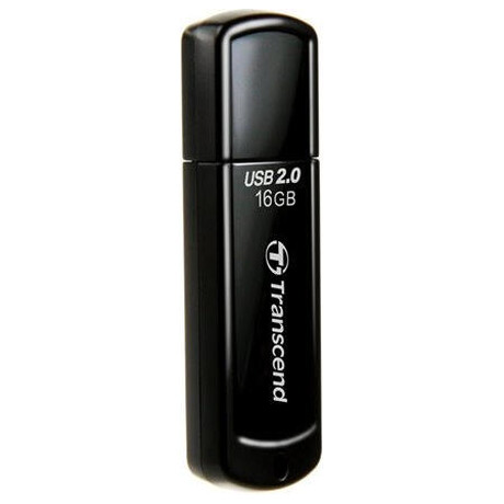 Transcend 16GB JetFlash 350, USB 2.0 flash disk, černý (foto 1)