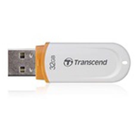 Transcend 32GB JetFlash 330, USB 2.0 flash disk, bílo/oranžový (foto 1)