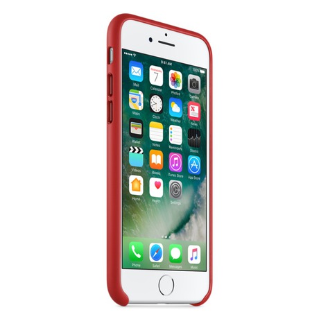 Kryt na mobil Apple Leather Case pro iPhone 7 - červený - Apple iPhone 7&nbsp;Leather Case Red (foto 6)