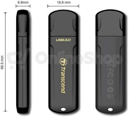 Transcend 32GB JetFlash 700, USB 3.0 flash disk, černý (TS32GJF700)