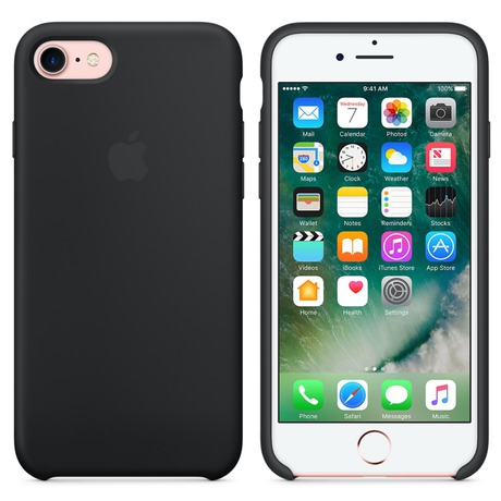 Apple iPhone 7 Silicone Case Black