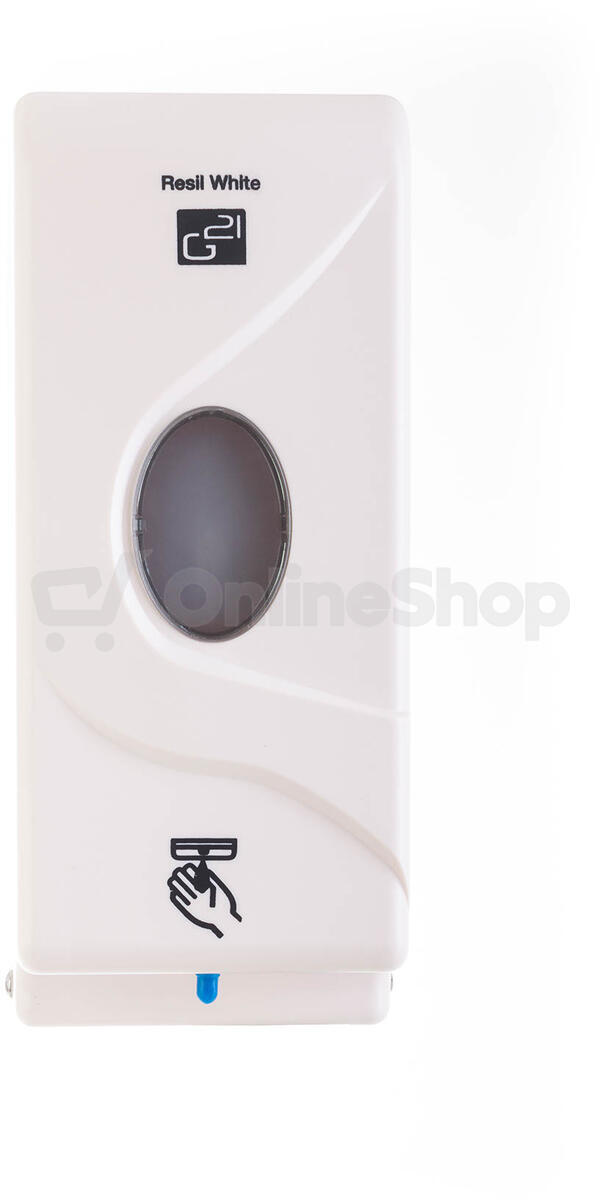 Bezdotykový dávkovač mýdla G21 Resil White, 800 ml