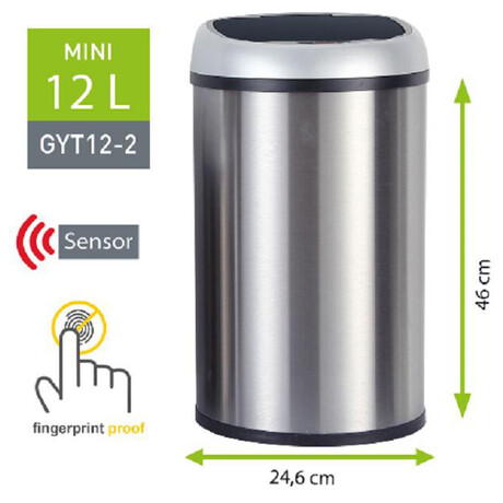 Odpadkový koš Helpmation MINI GYT12-2, 12 l