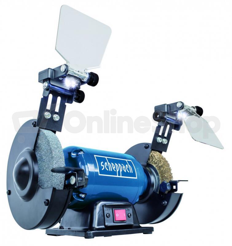 Dvoukotoučová bruska Scheppach SM 150 LB, kotouč/kartáč