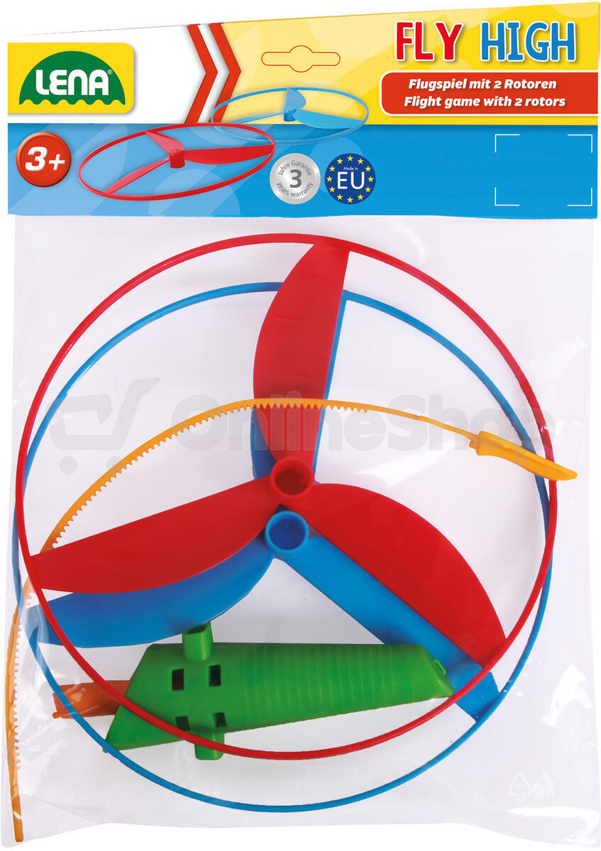 Lena Vystřelovací vrtulka 2ks +startér plast 20cm v sáčku