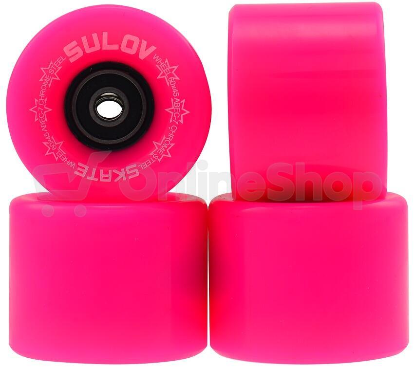 Penny board 22" SULOV® NEON SPEEDWAY sv.modrý-růžový
