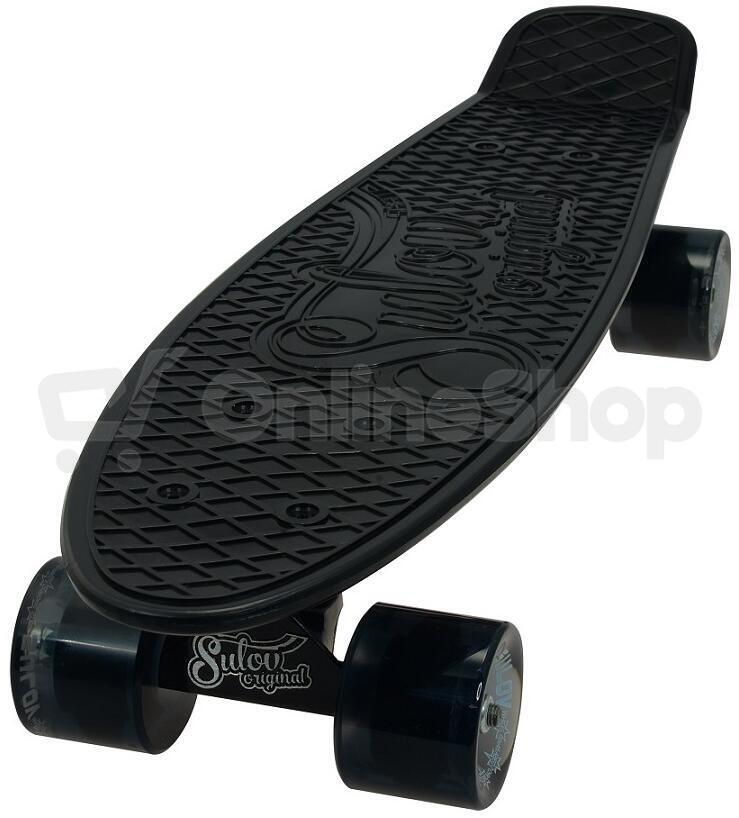 Penny board 22" SULOV® RETRO VENICE černo-tr.černý