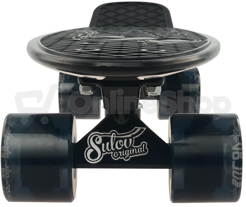 Penny board 22" SULOV® RETRO VENICE černo-tr.černý