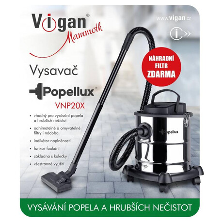 Vceelov vysava VIGAN Mammoth VNP20X, nerezov