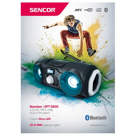 Rdio Sencor SPT 5800, CD/MP3/USB/BT