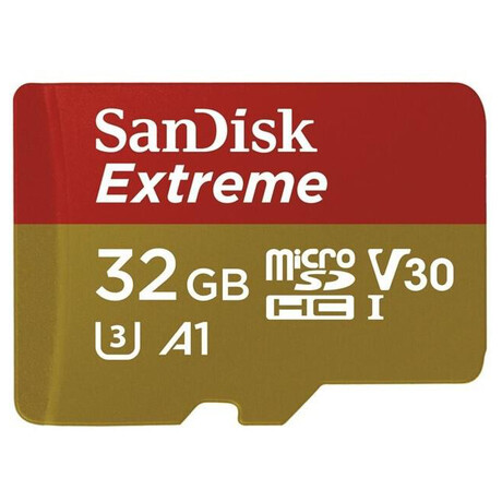 SanDisk Extreme micro SDHC 32 GB 100 MB/s A1 Class 10 UHS-I V30, adapter (SDSQXAF-032G-GN6MA)