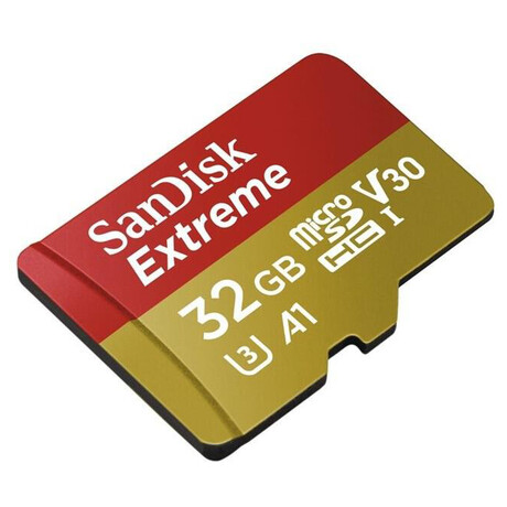 SanDisk Extreme micro SDHC 32 GB 100 MB/s A1 Class 10 UHS-I V30, adapter (SDSQXAF-032G-GN6MA)