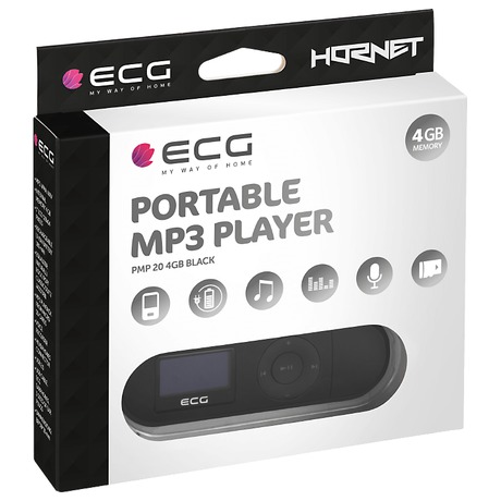 MP3 přehrávač ECG PMP 20 4GB, černý