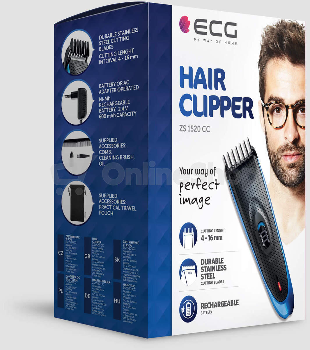 Zastřihovač vlasů ECG ZS 1520CC