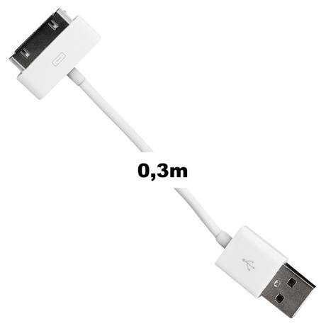 WE Datový kabel iPhone 4&nbsp;30cm bílý (foto 2)