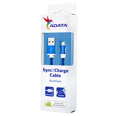 ADATA Micro USB kabel pletený 1m&nbsp;modrý (foto 2)