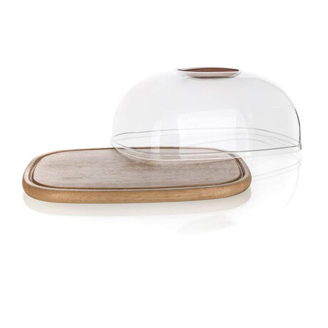 Prknko servrovac s poklopem Banquet BRILLANTE 27061502, 30,3  22,5  14 cm
