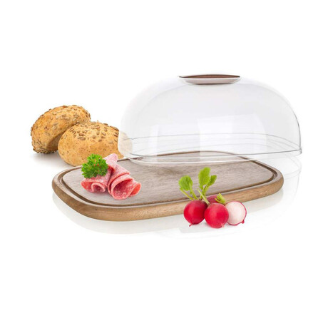 Prknko servrovac s poklopem Banquet BRILLANTE 27061502, 30,3  22,5  14 cm