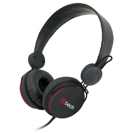 Audio sluchátka C-TECH AHS-07, černá