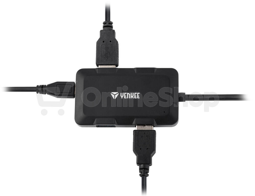 USB Hub Yenkee YHB 4341BK 4x USB 3.0 černý