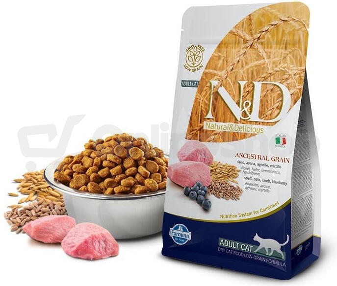 N&D Low Grain Cat Adult Lamb & Blueberry 10 kg